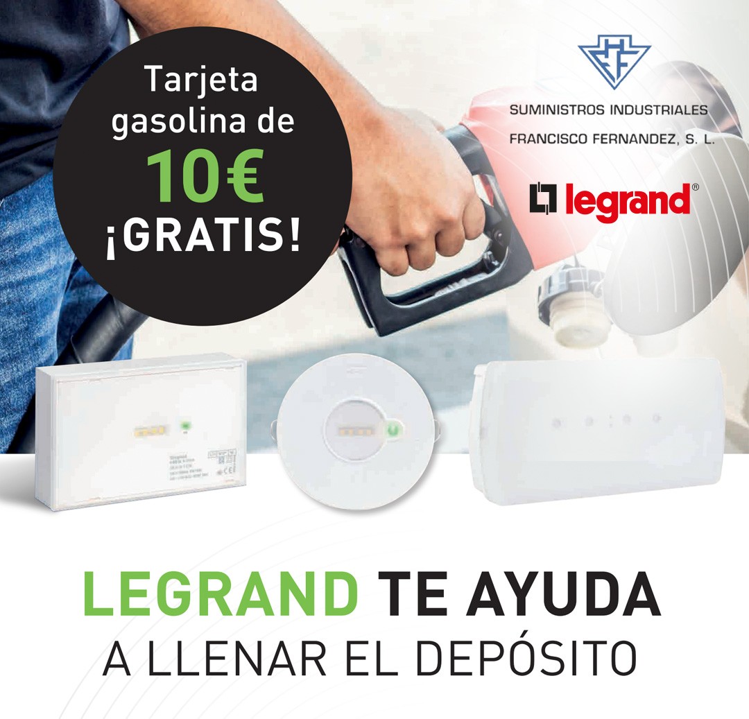 ¡Legrand te ayuda a llenar el depósito!