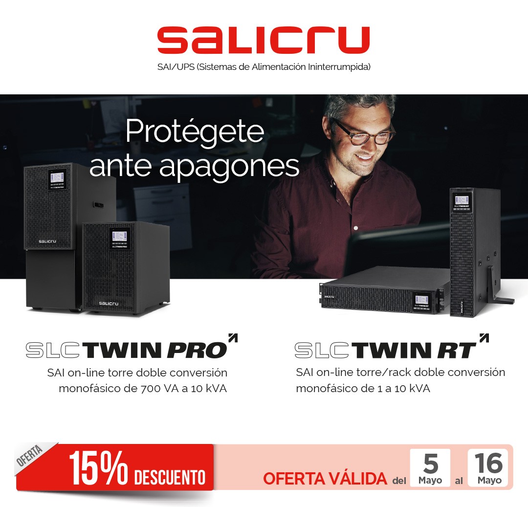 ¡Soluciones SLC TWIN PRO y SLC TWIN RT con un 15% de descuento!
